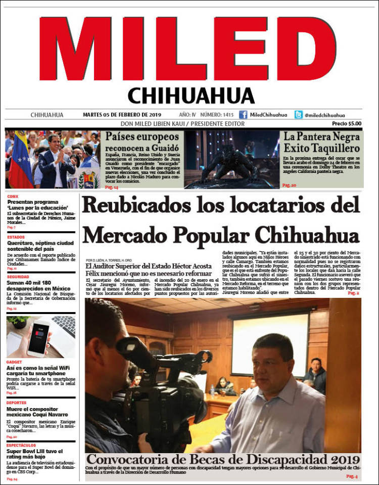 Portada de Miled - Chihuahua (México)