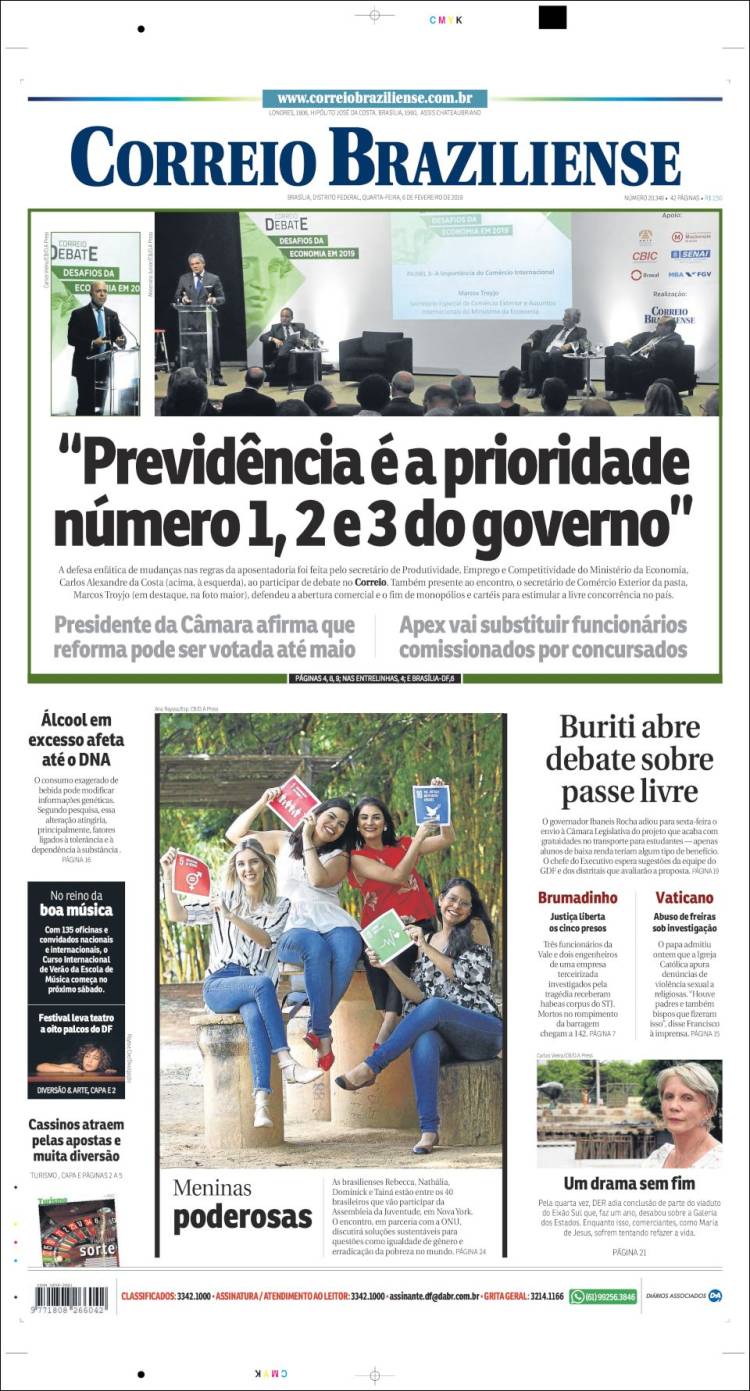 Portada de Correio Braziliense (Brasil)