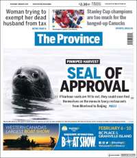 Portada de The Province (Canadá)