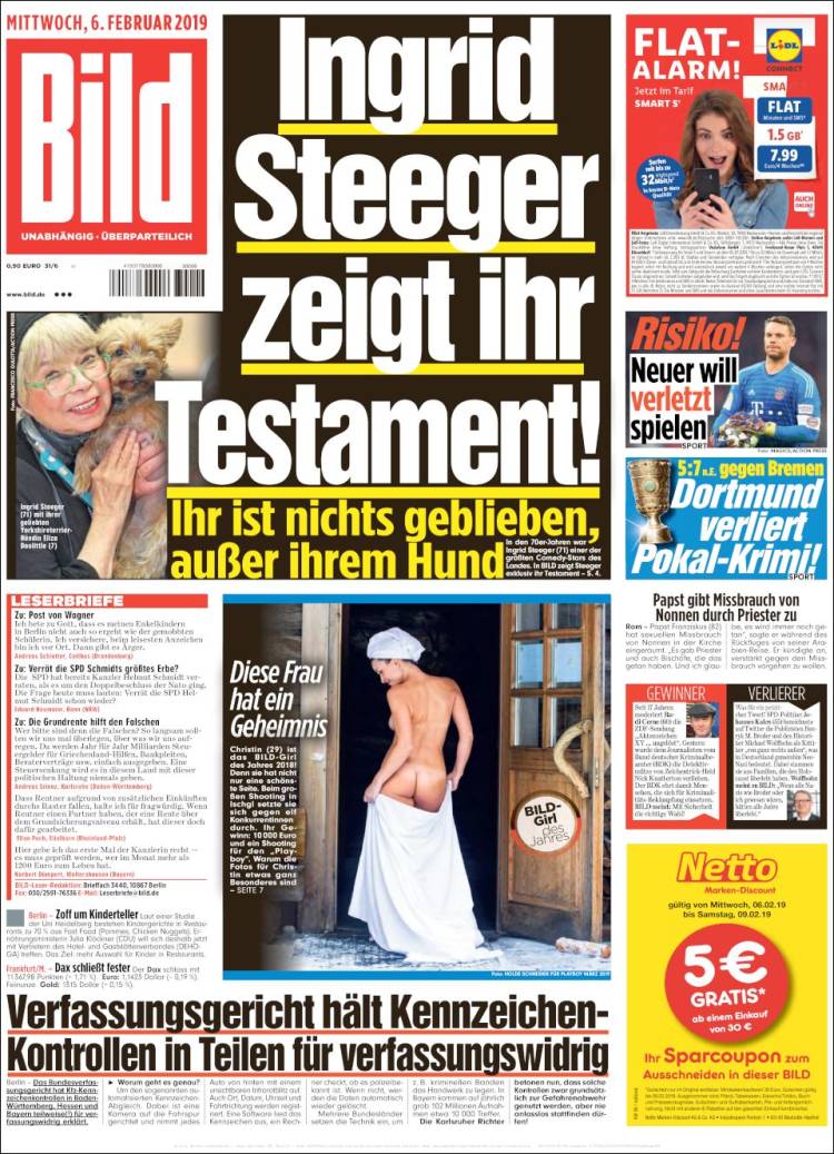 Portada de Bild (Alemania)