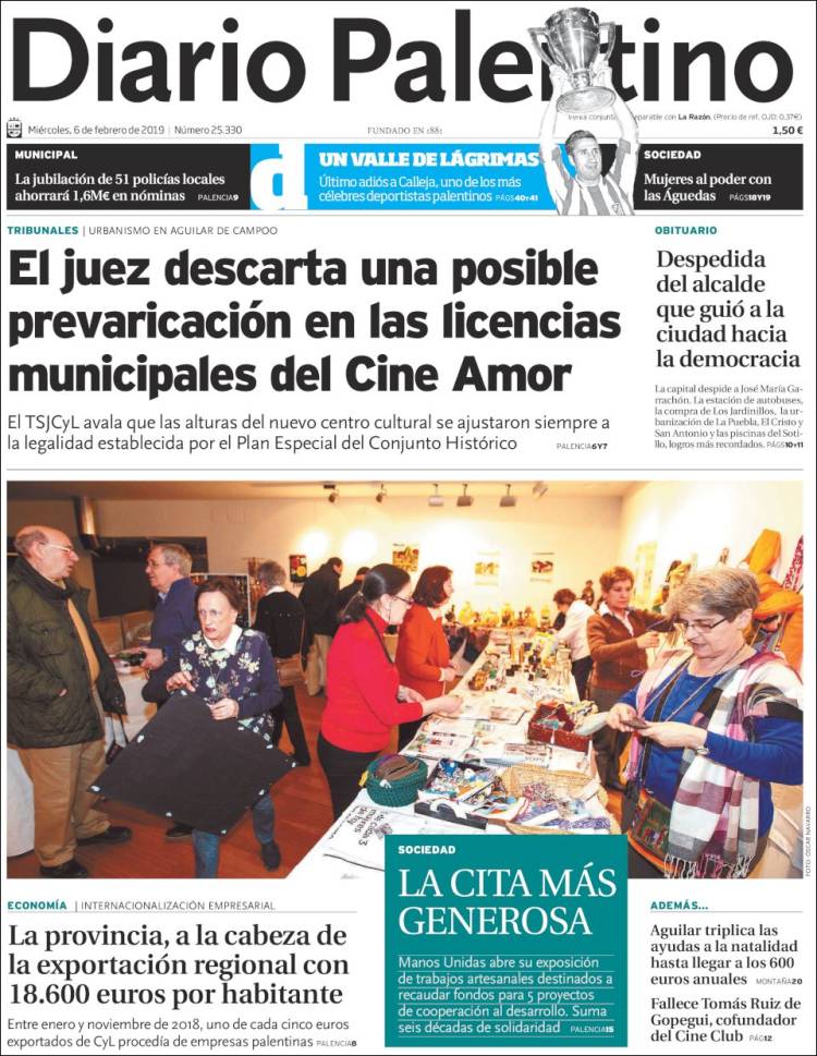 Portada de Diario Palentino (Espa&ntilde;a)