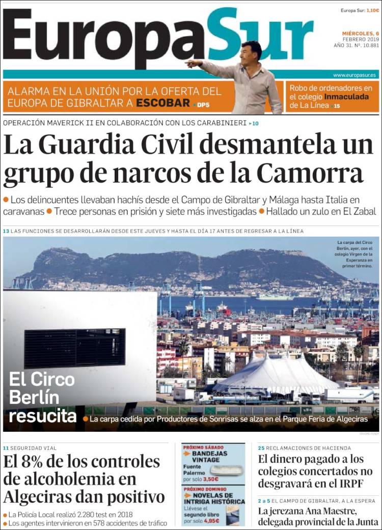 Portada de Europa Sur (Espa&ntilde;a)
