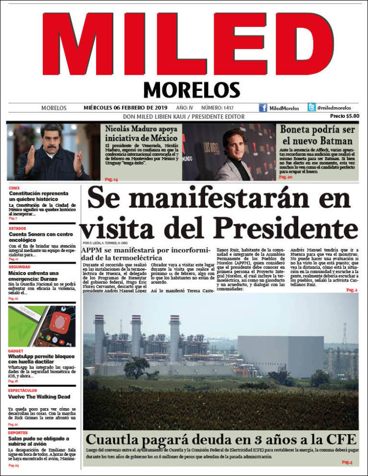 Portada de Miled - Morelos (México)