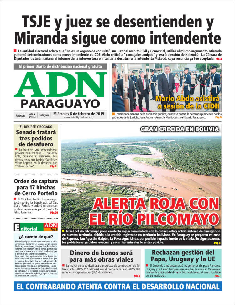 Portada de ADN Paraguayo (Paraguay)