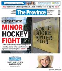 Portada de The Province (Canadá)