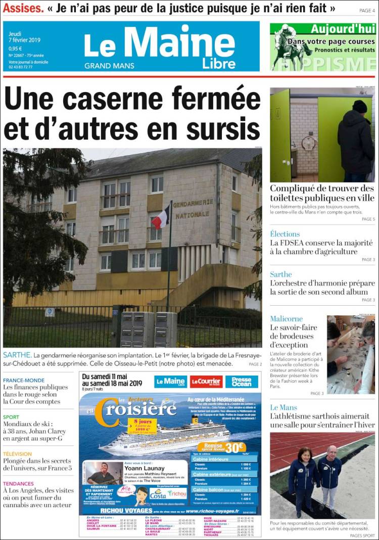 Portada de Le Maine Libre (France)