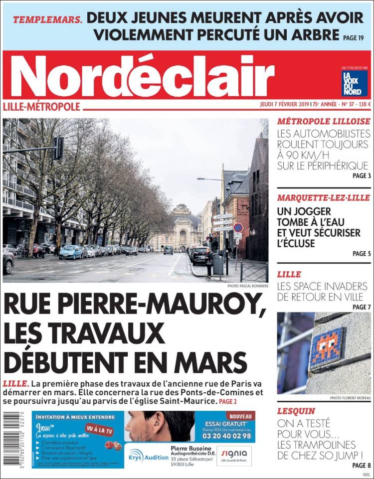 Portada de Nord Éclair (Francia)