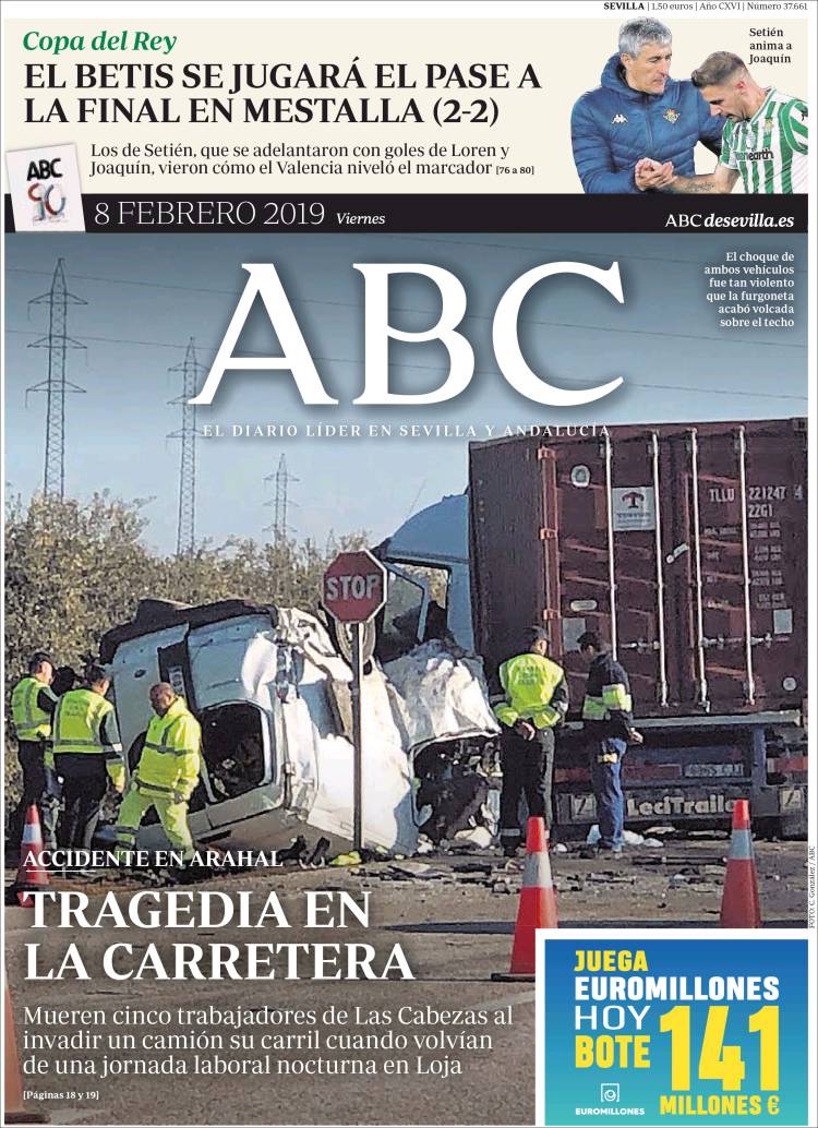 Portada de ABC - Sevilla (España)