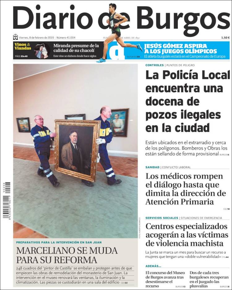 Portada de Diario de Burgos (Spain)