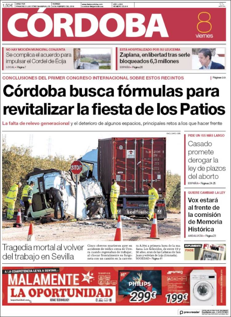 Portada de Diario de Córdoba (España)