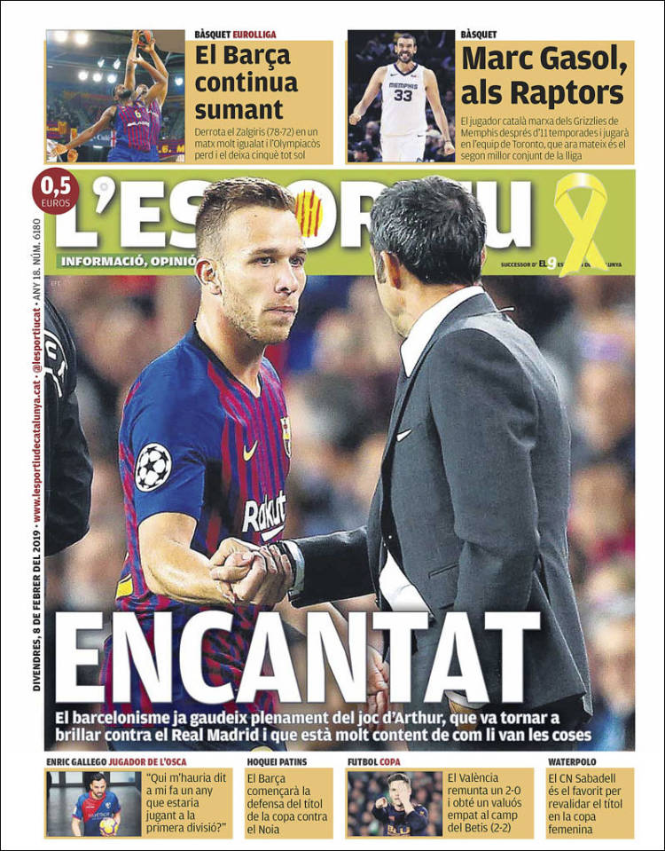 Portada de L'Esportiu (Spain)