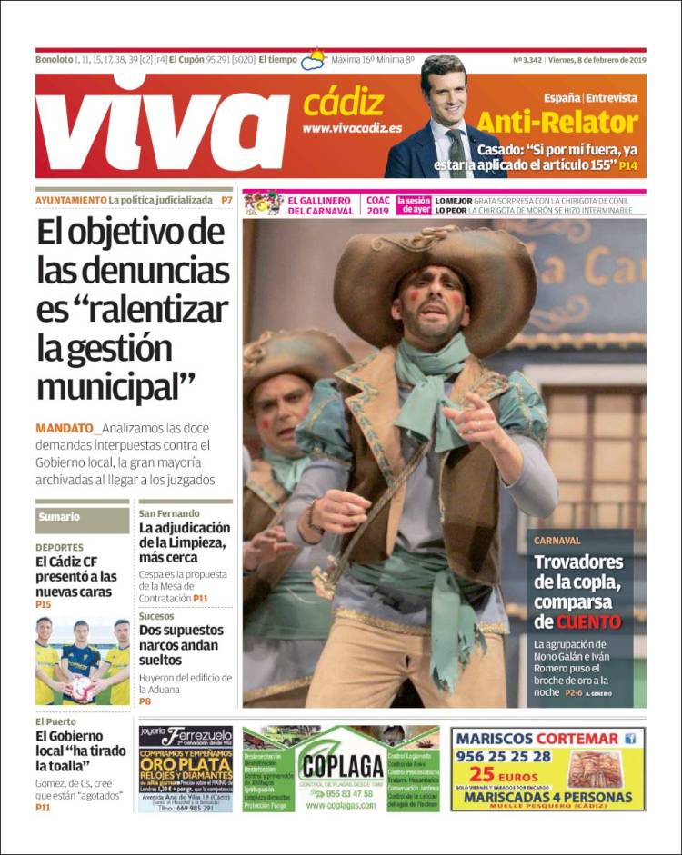 Portada de Viva Cadiz (España)