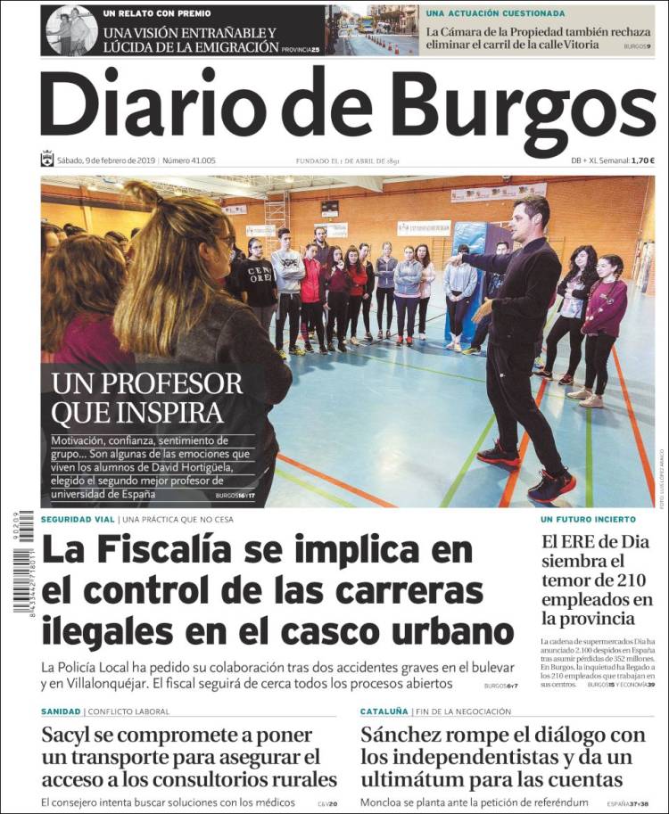 Portada de Diario de Burgos (Espa&ntilde;a)