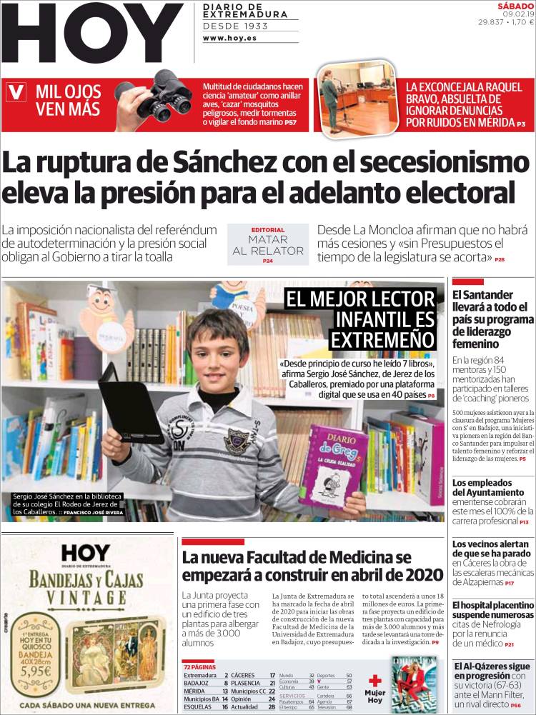 Portada de Hoy - Badajoz (Espa&ntilde;a)