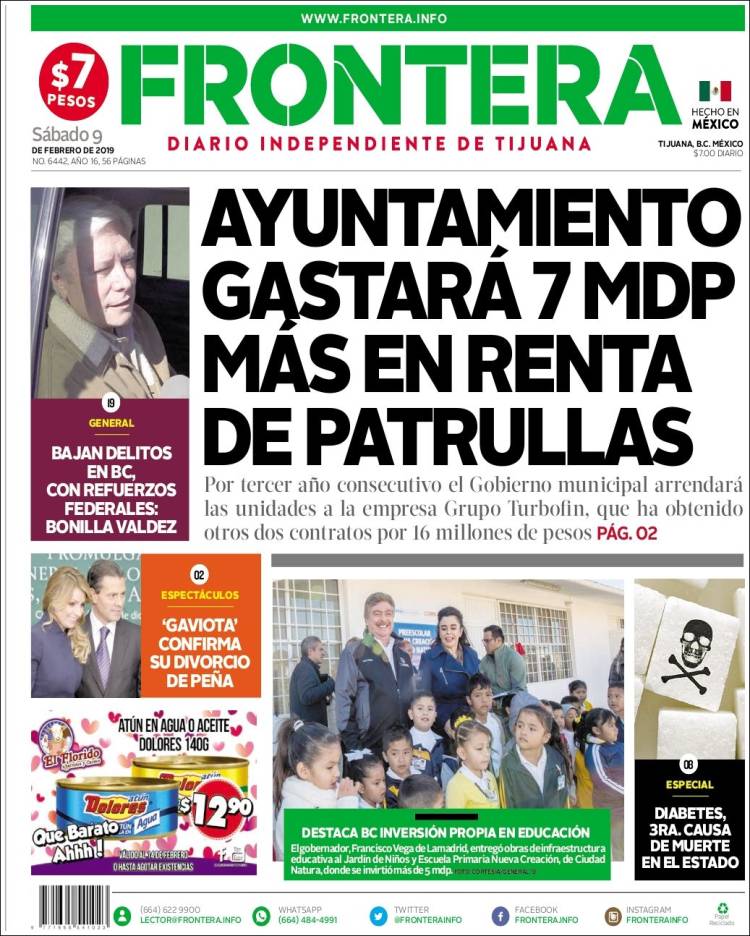 Portada de Frontera (M&eacute;xico)