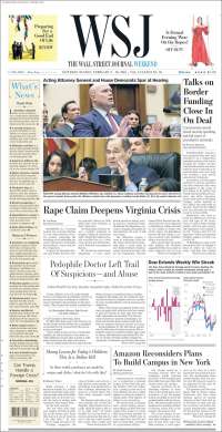 Portada de Wall Street Journal (USA)