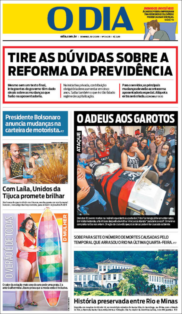 Portada de O Dia (Brasil)