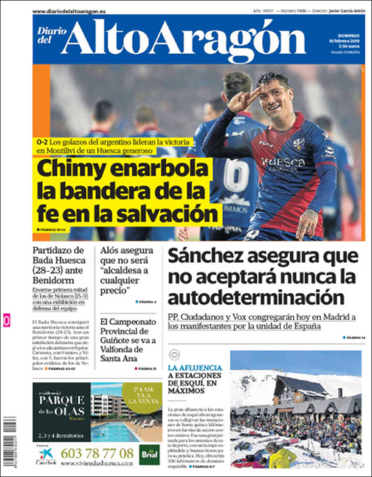 Portada de Diario del AltoAragón (España)