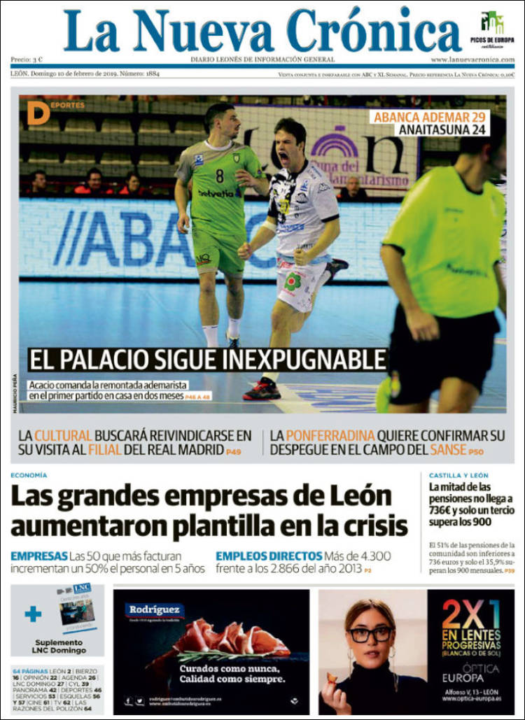 Portada de La Nueva Crónica (España)