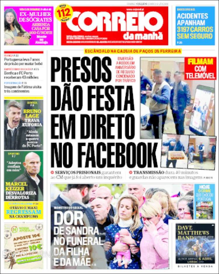 Portada de Correio da Manhã (Portugal)
