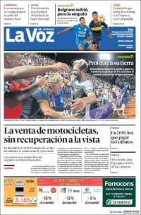 Portada de La Voz del Interior (Argentina)