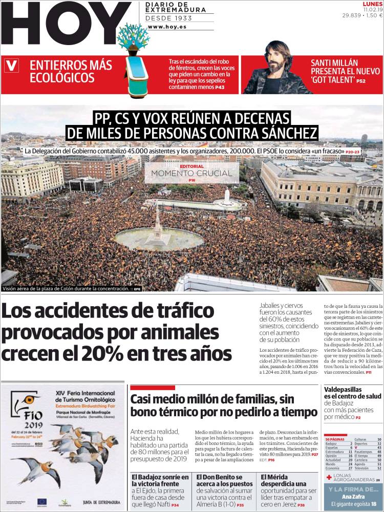 Portada de Hoy - Badajoz (España)