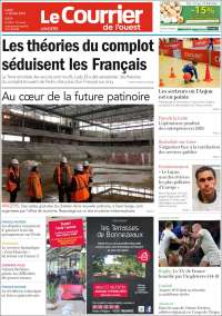 Portada de Le Courrier de l'Ouest (Francia)