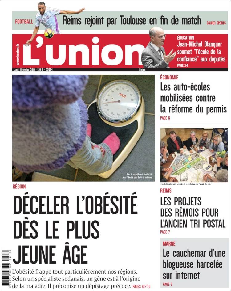 Portada de L'Union (Francia)