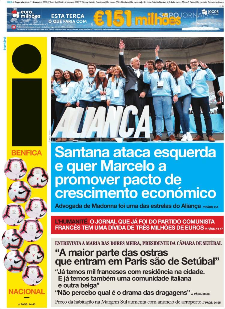 Portada de I - informação (Portugal)