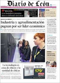 Portada de Diario de León (España)