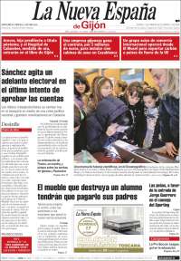 Portada de La Nueva España - Gijón (España)