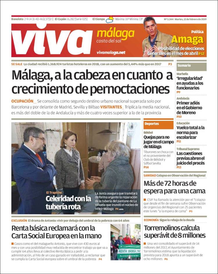 Portada de Viva Málaga (España)