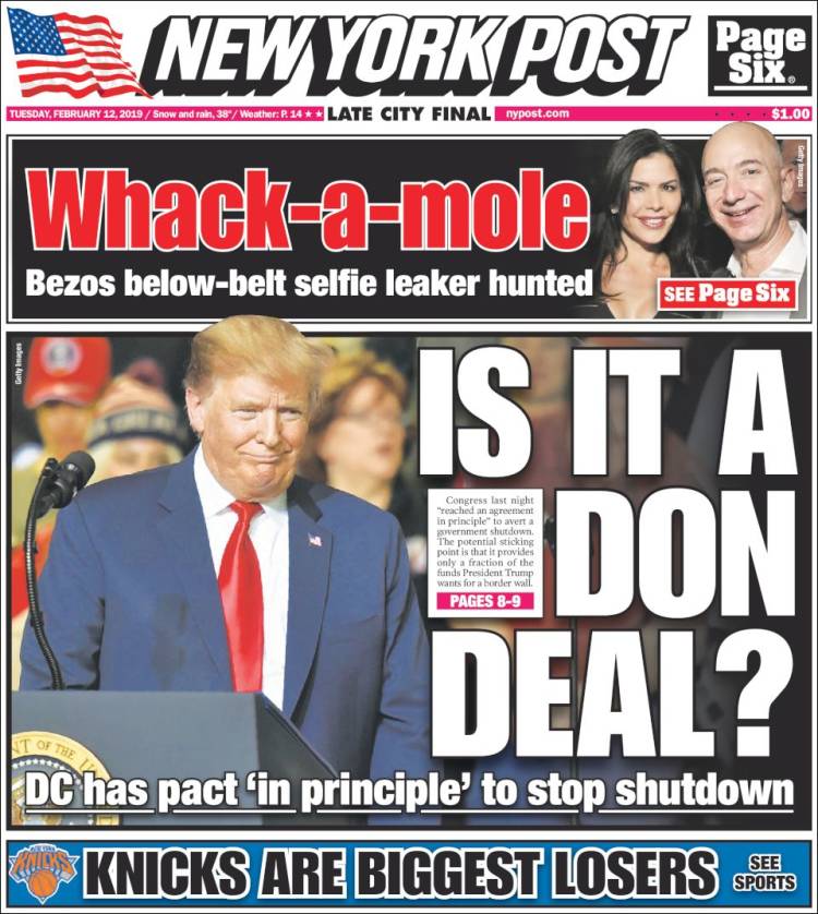 Portada de New York Post (USA)