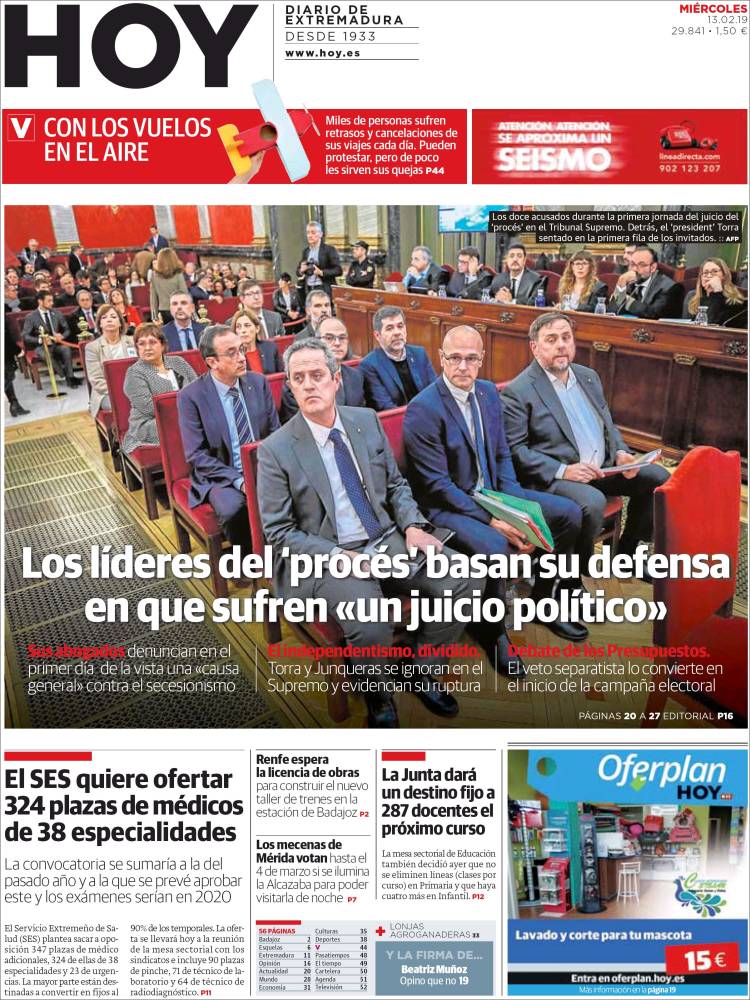 Portada de Hoy - Badajoz (España)