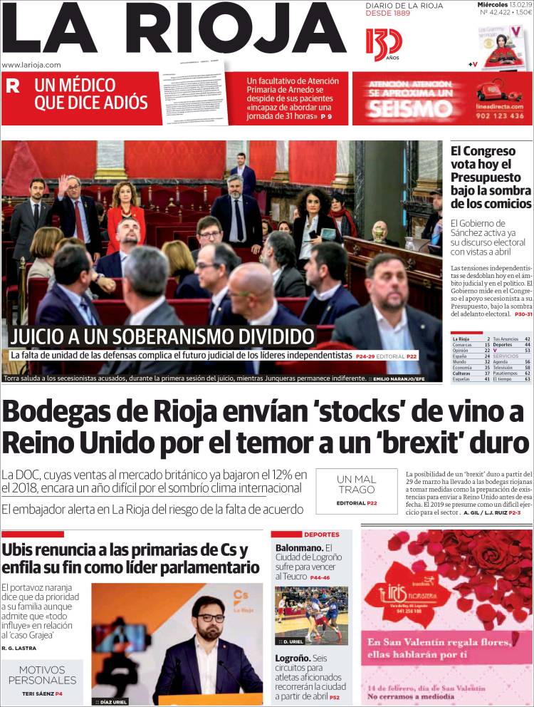 Portada de La Rioja (España)