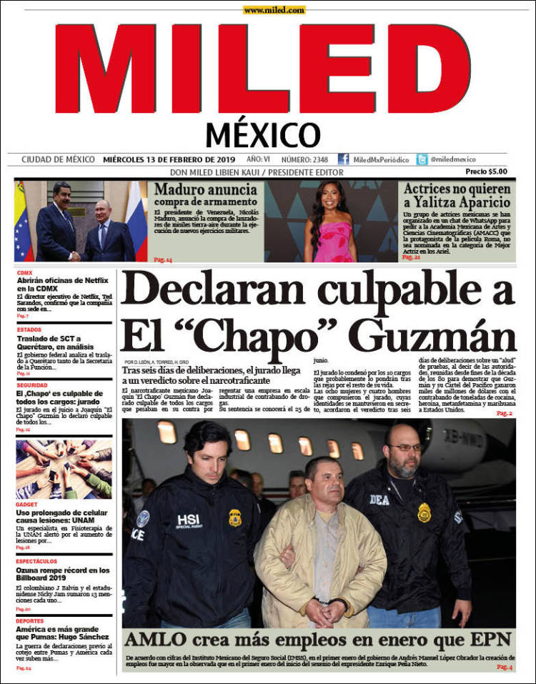 Portada de Miled (Mexico)