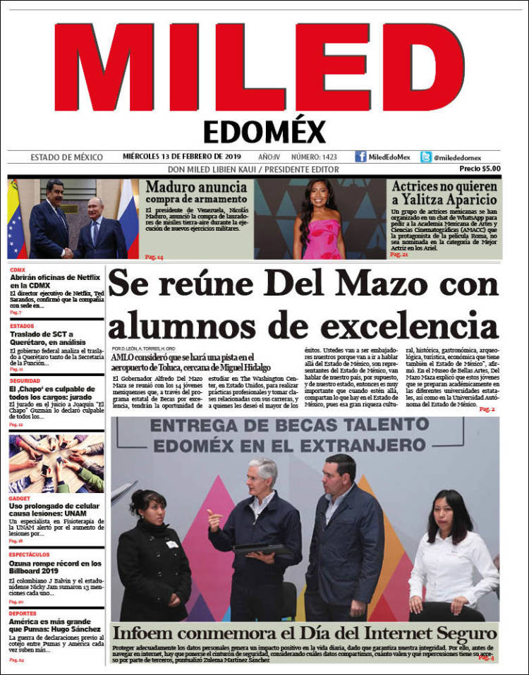 Portada de Miled - Estado de México (Mexico)