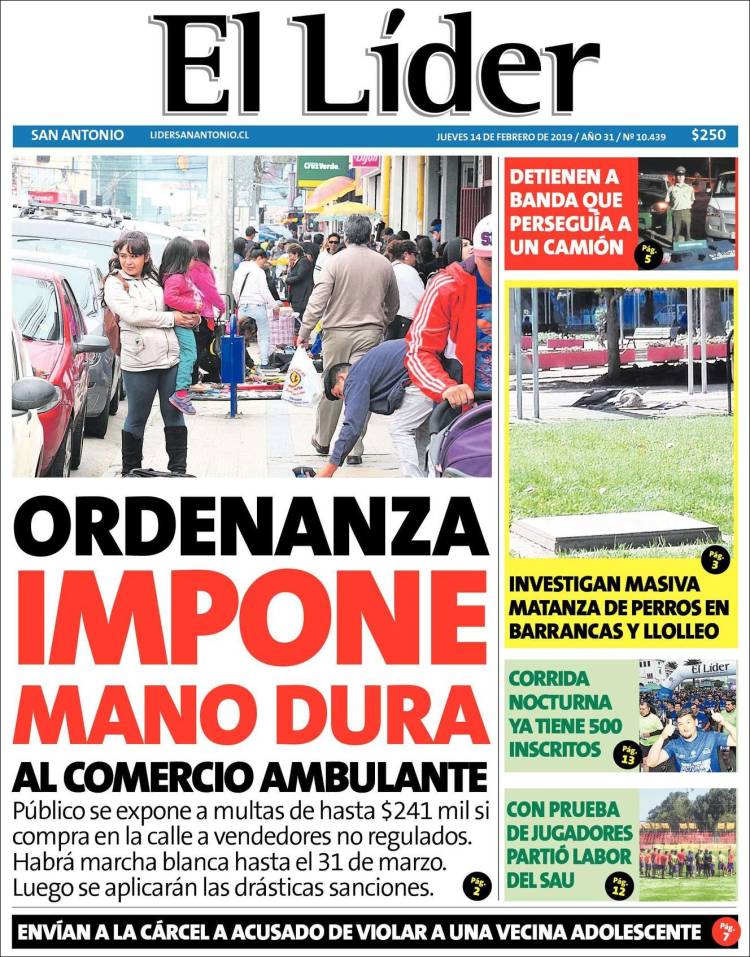 Portada de Lider de San Antonio (Chile)