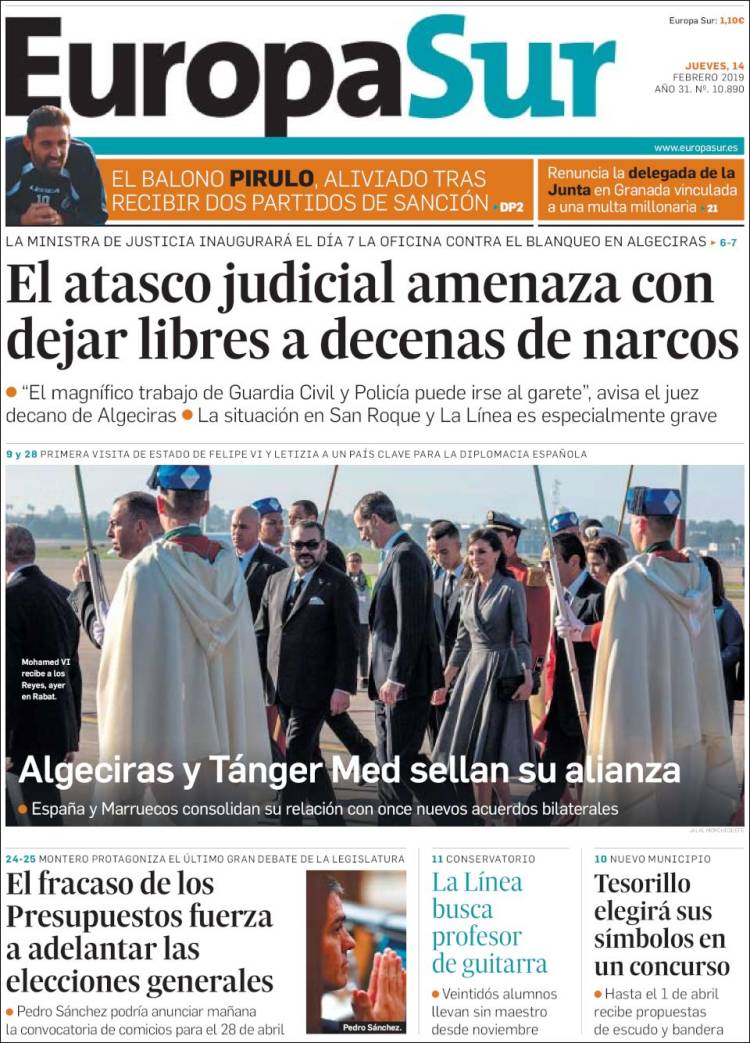 Portada de Europa Sur (España)