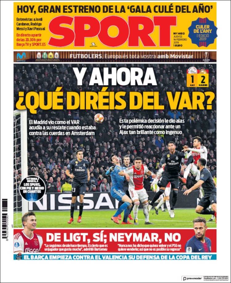 Portada de Sport (España)