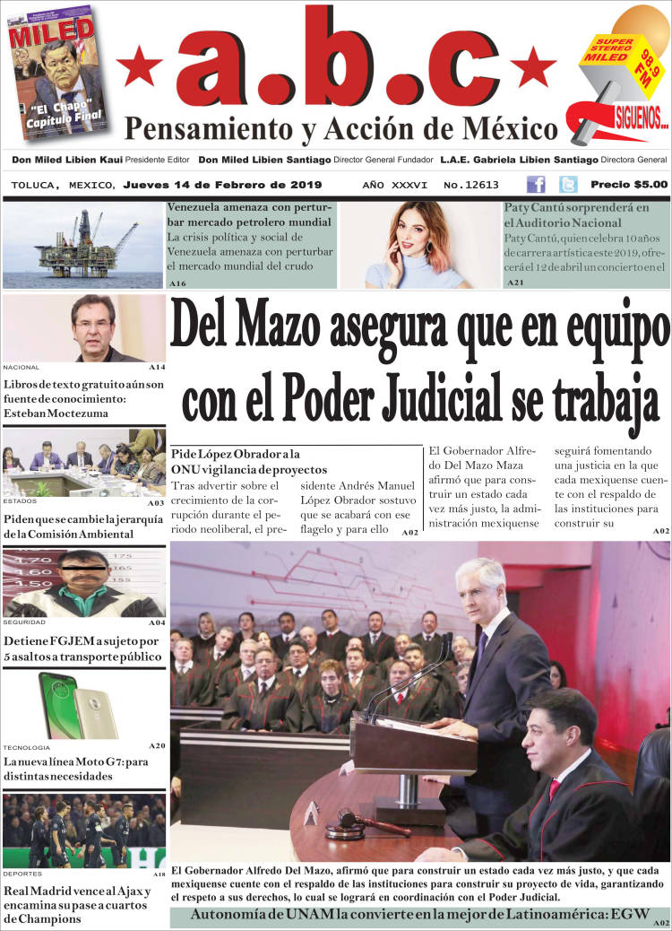 Portada de A.B.C.  (M&eacute;xico)