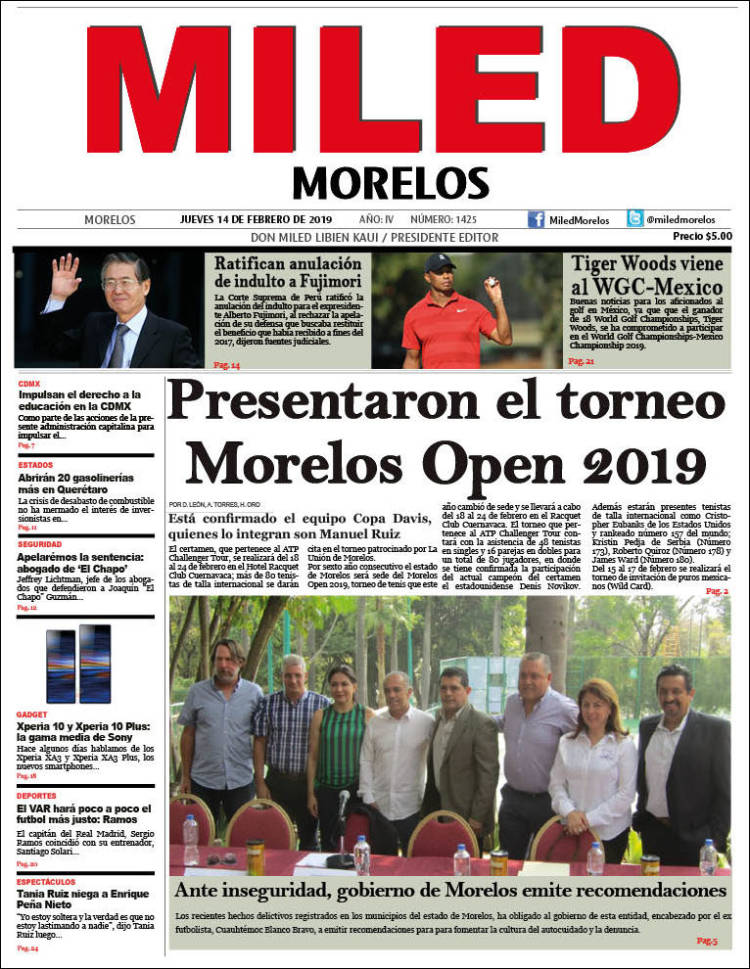 Portada de Miled - Morelos (M&eacute;xico)