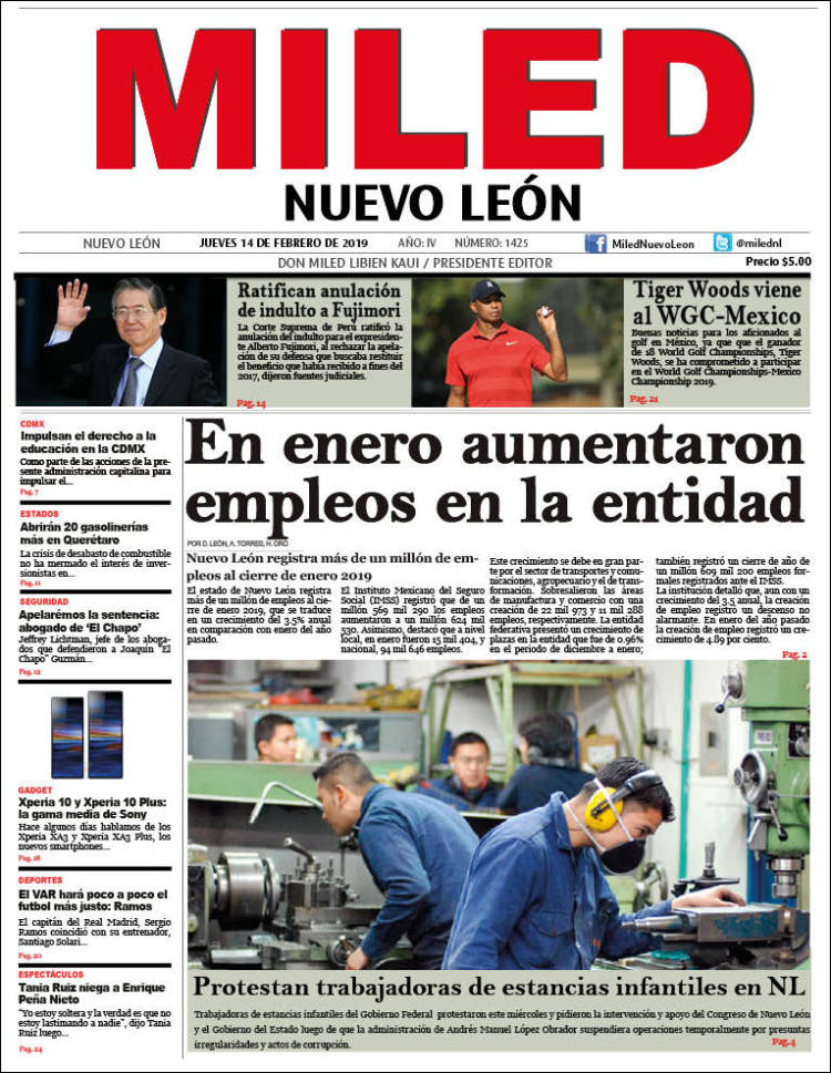 Portada de Miled - Nuevo León (M&eacute;xico)