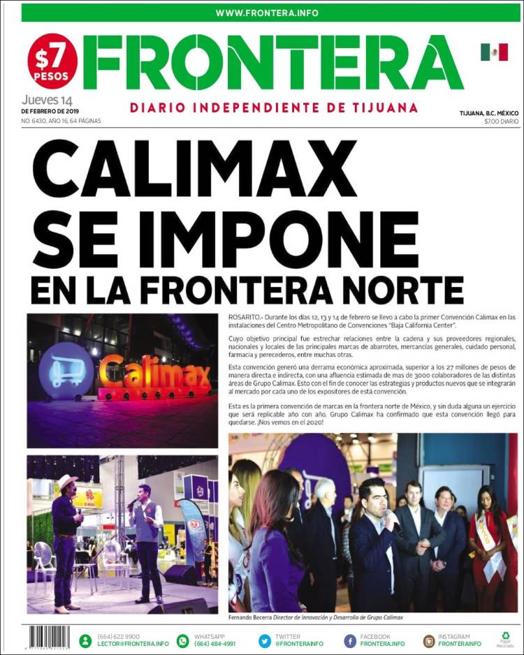 Portada de Frontera (M&eacute;xico)
