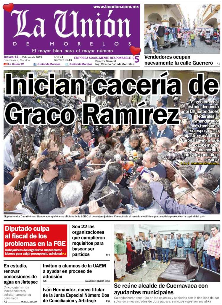 Portada de La Unión de Morelos (M&eacute;xico)