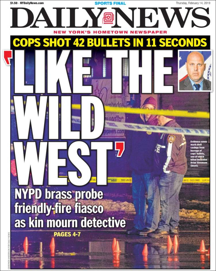 Portada de Daily News - New York (USA)