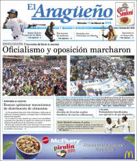 Portada de El Aragüeño (Venezuela)