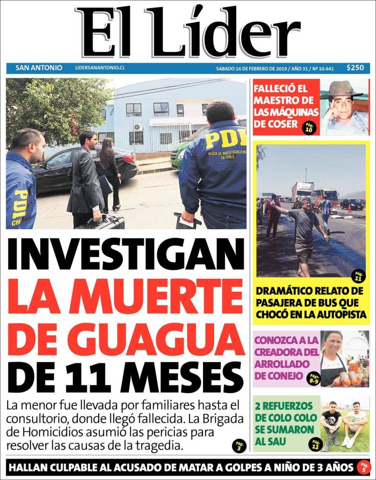 Portada de Lider de San Antonio (Chile)