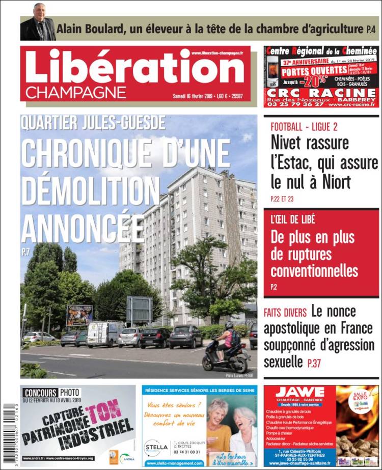 Portada de Libération Champagne (Francia)