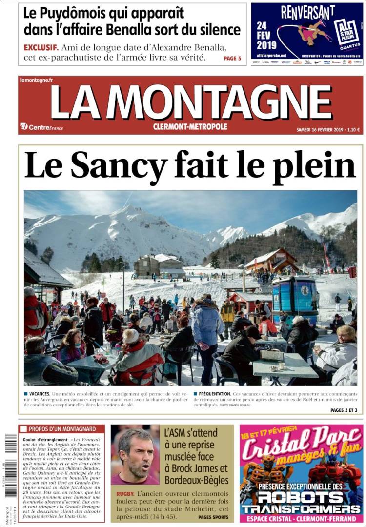 Portada de La Montagne (Francia)